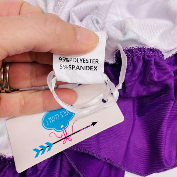 NWT Evie's Closet Size 3 Reversible Mardi Gras Dress - Picture 9 of 9